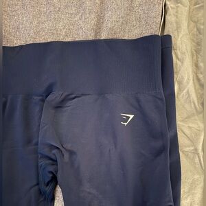 GYMSHARK seamless Navy Blue High-Waisted Leggings. BNWOT